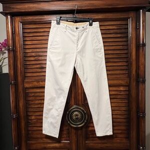 Rag & Bone Mens Cuti Coupee Chalk White Designer Trousers Mens Size 31